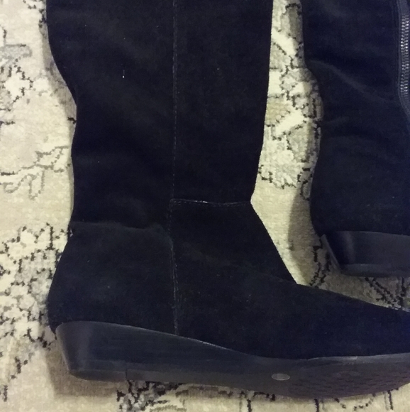 Antonio Melani Black Suede Boots - Picture 3 of 6
